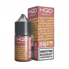 Жидкость HQD ABSOLUT SOUR LINE Sour pomegranate juice with currants and lemon / Кислый гранатовый сок смородина и лимон